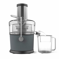 Соковыжималка BQ (БИ-КЬЮ) J1008, 1200 Вт, стакан 1,1 л, емкость жмыха 0,9 л, металл, серый