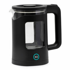 Чайник BQ (БИ-КЬЮ) KT2000G, 1,5 л, 1500 Вт, закрытый нагревательный элемент, стекло, черный