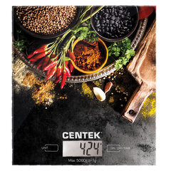 Весы кухонные CENTEK CT-2462 &laquo;Специи&raquo;, электронный дисплей, max вес 5 кг, тарокомпенсация, стекло
