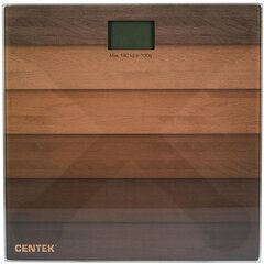 Весы напольные CENTEK CT-2420 &laquo;Дерево&raquo;, электронные, вес до 180 кг, квадрат, стекло, с рисунком
