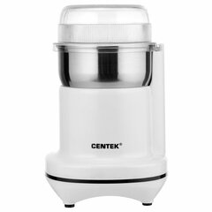 Кофемолка CENTEK CT-1365, мощность 250 Вт, вместимость 70 г, пластик, белая
