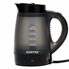 Отпариватель ручной CENTEK CT-2381 с функцией чайника, 600 Вт, пар 15 г/<wbr/>мин, резервуар 0,4 л, 1 режим, черный