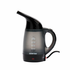 Отпариватель ручной CENTEK CT-2381 с функцией чайника, 600 Вт, пар 15 г/<wbr/>мин, резервуар 0,4 л, 1 режим, черный