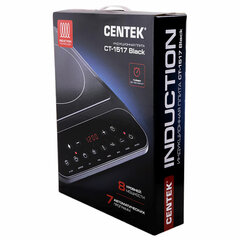 Настольная индукционная плита CENTEK CT-1517, 2000 Вт, 7 программ, электронное управление, черная
