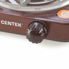 Настольная электрическая плита CENTEK CT-1508, 1000 Вт, 1 конфорка, 5 режимов нагрева, коричневая