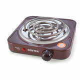 Настольная электрическая плита CENTEK CT-1508, 1000 Вт, 1 конфорка, 5 режимов нагрева, коричневая