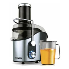 Соковыжималка CENTEK CT-1212, 1200 Вт, стакан 1,1 л, емкость для жмыха 1,7 л, металл, сталь/<wbr/>черный