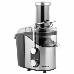 Соковыжималка CENTEK CT-1212, 1200 Вт, стакан 1,1 л, емкость для жмыха 1,7 л, металл, сталь/<wbr/>черный