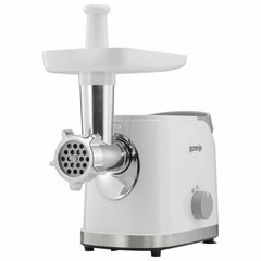 Мясорубка GORENJE MG1802SJW, 1800 Вт, производительность 2,1 кг/<wbr/>мин, 7 насадок, реверс, белый
