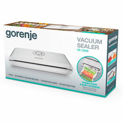 Вакууматор/<wbr/>вакуумный упаковщик GORENJE VS120W, 120 Вт, 2 режима, ширина пакета до 30 см, белый