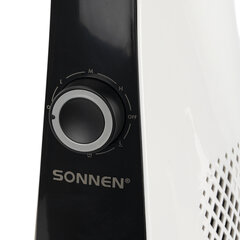 Вентилятор колонный SONNEN TF-1906, 50 Вт, 110 см, ТИХИЙ, 3 скорости потока, пульт ДУ, бело-черный, вращение 50°, 457786