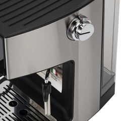 Кофеварка рожковая с дисплеем SONNEN CM-2066, ручной капучинатор, сенсор, 1 л, 950 Вт, 19 бар, 457882