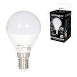 Лампа светодиодная SONNEN EXTRA,10 (85) Вт, E14, шар, нейтральный белый, 30000 ч, LED G45-10W-4000-Е14, 457910
