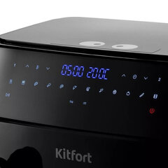 Аэрогриль KITFORT КТ-2250, 1750 Вт, 2&times;4,5 л, 12 программ, таймер, сенсорное управление, черный
