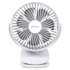Вентилятор настольный CENTEK CT-5045, 4 режима, d=15 см, 5 Вт, белый