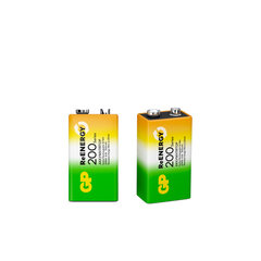 Батарейка аккумуляторная GP ReEnergy Ni-Mh 1 шт., &laquo;Крона&raquo; (20R8H 9V), 200 mAh, 20R8HRGY-2CRCB1