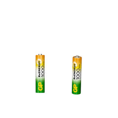 Батарейки аккумуляторные GP ReEnergy Ni-Mh мизинчиковые КОМПЛЕКТ 4 шт., ААА (HR03), 950 mAh, 100AAAHCRGY