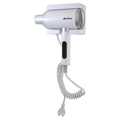 Фен для волос настенный KSITEX F-2000W JET, 2000 Вт, пластик 2 скорости, 2 температурных режима, белый