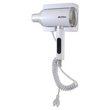 Фен для волос настенный KSITEX F-2000W JET, 2000 Вт, пластик 2 скорости, 2 температурных режима, белый