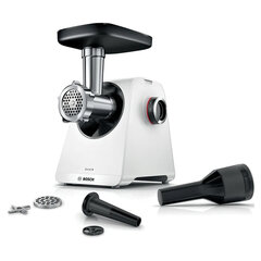 Мясорубка BOSCH MFWS420W, мощность 1900 Вт, производительность 2,5 кг/<wbr/>мин, металлический шнек, реверс