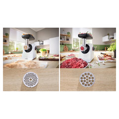 Мясорубка BOSCH MFWS420W, мощность 1900 Вт, производительность 2,5 кг/<wbr/>мин, металлический шнек, реверс