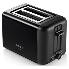 Тостер BOSCH TAT3P423, 970 Вт, 2 тоста, 5 режимов, металл, черный