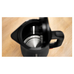 Чайник BOSCH TWK3M123, 1,7 л, 2400 Вт, закрытый нагревательный элемент, пластик, черный