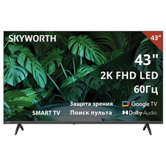 Телевизор SKYWORTH 43E55G, 43" (108 см), 1920&times;1080, Full HD, 16:9, Google TV, Wi-Fi, черный
