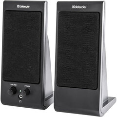 Колонки компьютерные DEFENDER SPK-165/<wbr/>170, 2.0, 2&times;2 W, пластик, черные, разъем для наушников, 65165