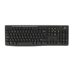 Набор беспроводной LOGITECH MK270, клавиатура, мышь 2 кнопки + 1 колесо-кнопка, черный