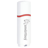 Флеш-диск 8 GB, SMARTBUY Crown, USB 2.0, белый, SB8GBCRW-W