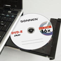 Диск DVD-R SONNEN 4,7 Gb 16x Bulk (термоусадка без шпиля), КОМПЛЕКТ 50 шт., 512574