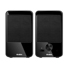 Колонки компьютерные SVEN 312, 2.0, 2&times;2 Вт, пластик, черные, SV-012540