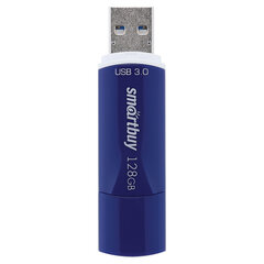 Флеш-диск 128 GB, SMARTBUY Crown, USB 3.0, синий, SB128GBCRW-Bl