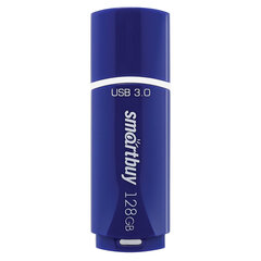 Флеш-диск 128 GB, SMARTBUY Crown, USB 3.0, синий, SB128GBCRW-Bl