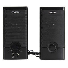 Колонки компьютерные SVEN SPS-603, 2.0, 2&times;3 Вт, дерево, черные, SV-015183