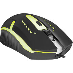 Мышь проводная DEFENDER Flash MB-600L, 800-1200 dpi, 4 кнопки + 1 колесо-кнопка, оптическая, черная