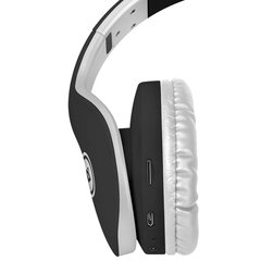 Наушники с микрофоном (гарнитура) DEFENDER FREEMOTION B525, Bluetooth, беспроводные, черные с белым