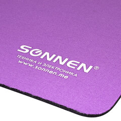 Коврик для мыши SONNEN &laquo;PURPLE&raquo;, резина + ткань, 220&times;180&times;3 мм, 513307