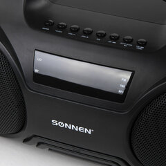 Колонка портативная SONNEN B332, 16 Вт, Bluetooth, FM-тюнер, microSD, MP3-плеер, черная