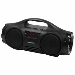 Колонка портативная SONNEN B332, 16 Вт, Bluetooth, FM-тюнер, microSD, MP3-плеер, черная