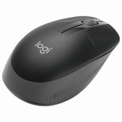 Мышь беспроводная LOGITECH M190, 2 кнопки + 1 колесо-кнопка, оптическая, черно-серая