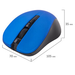 Мышь беспроводная с бесшумным кликом SONNEN V18, USB, 800/<wbr/>1200/<wbr/>1600 dpi, 4 кнопки, синяя, 513515