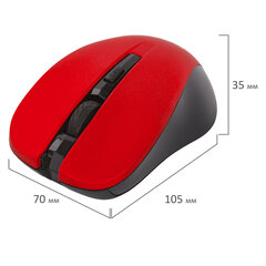 Мышь беспроводная с бесшумным кликом SONNEN V18, USB, 800/<wbr/>1200/<wbr/>1600 dpi, 4 кнопки, красная, 513516