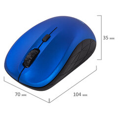 Мышь беспроводная SONNEN V-111, USB, 800/<wbr/>1200/<wbr/>1600 dpi, 4 кнопки, оптическая, синяя, 513519