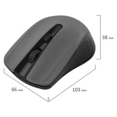Мышь беспроводная SONNEN V99, USB, 1000/<wbr/>1200/<wbr/>1600 dpi, 4 кнопки, оптическая, серая, 513528