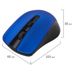 Мышь беспроводная SONNEN V99, USB, 1000/<wbr/>1200/<wbr/>1600 dpi, 4 кнопки, оптическая, синяя, 513530