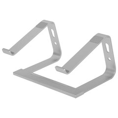 Подставка для ноутбука алюминиевая, нескользящая, 295&times;255 мм, BRAUBERG SOLID, 513618