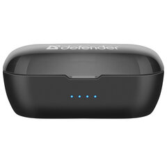 Наушники с микрофоном (гарнитура) DEFENDER TWINS 638, Bluetooth, беспроводные, черные