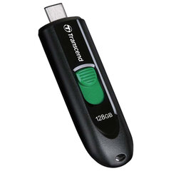 Флеш-диск 128 GB TRANSCEND JetFlash 790C, разъем USB Type-С, черный/<wbr/>зеленый, TS128GJF790C